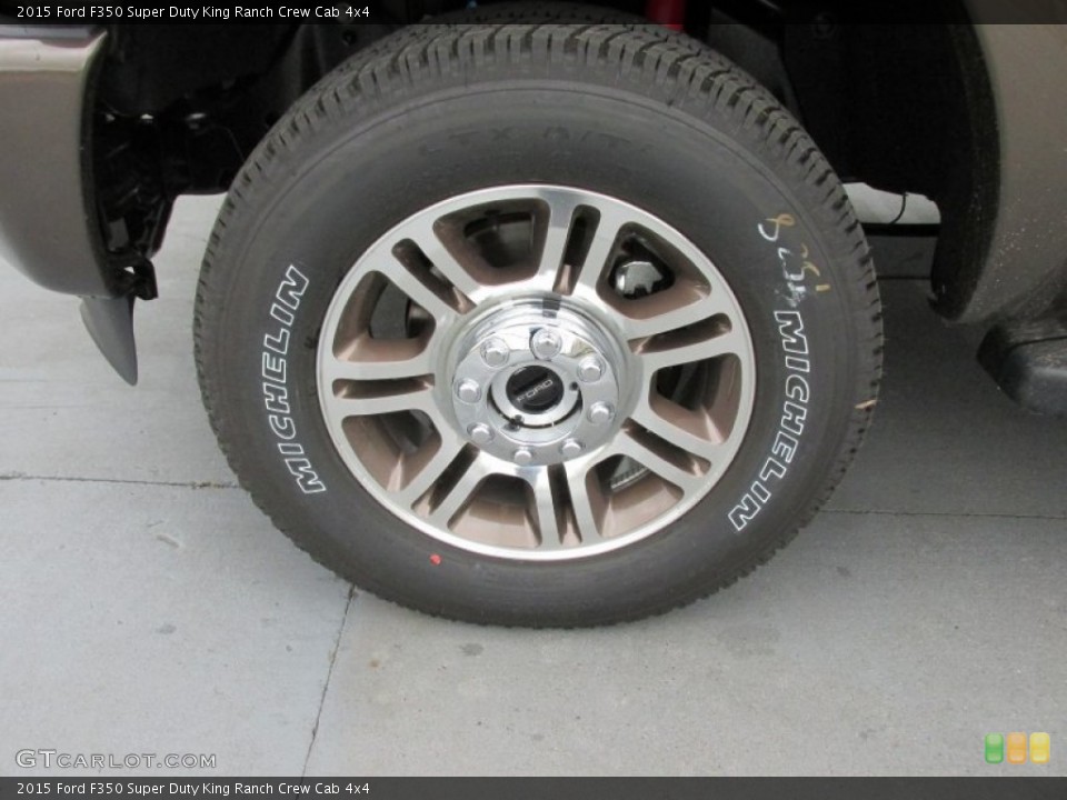 2015 Ford F350 Super Duty King Ranch Crew Cab 4x4 Wheel and Tire Photo #102831622