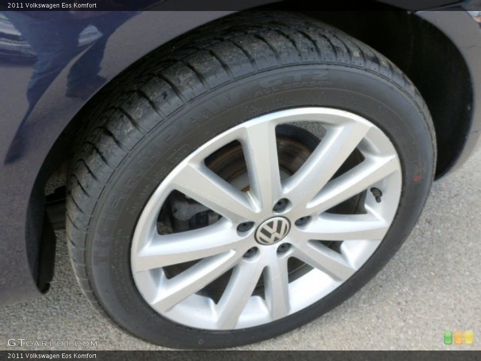 2011 Volkswagen Eos Komfort Wheel and Tire Photo #102836830