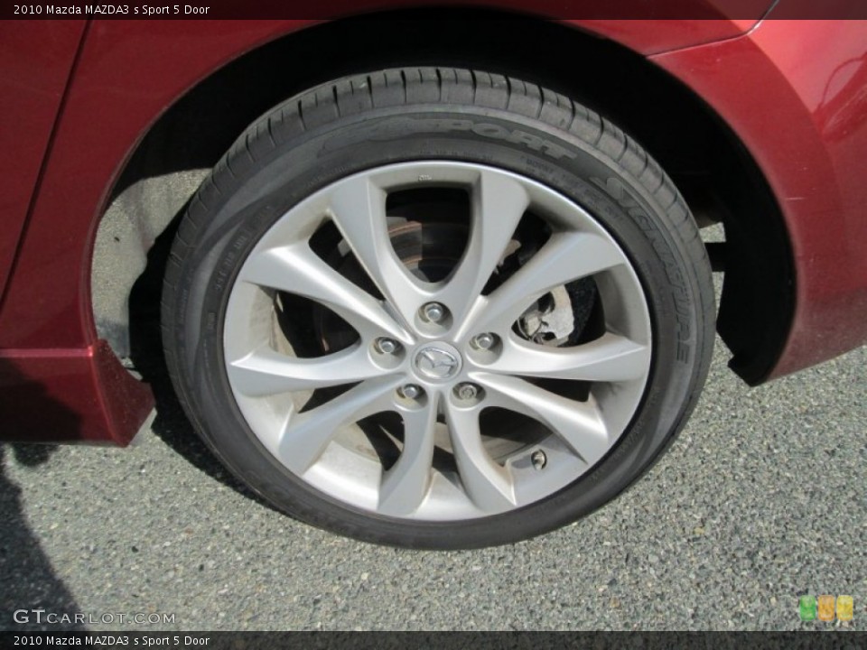 2010 Mazda MAZDA3 s Sport 5 Door Wheel and Tire Photo #102838336