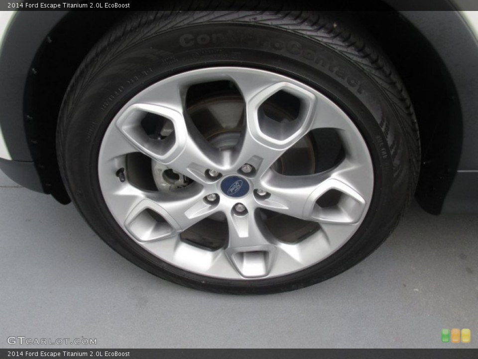 2014 Ford Escape Titanium 2.0L EcoBoost Wheel and Tire Photo #102876363