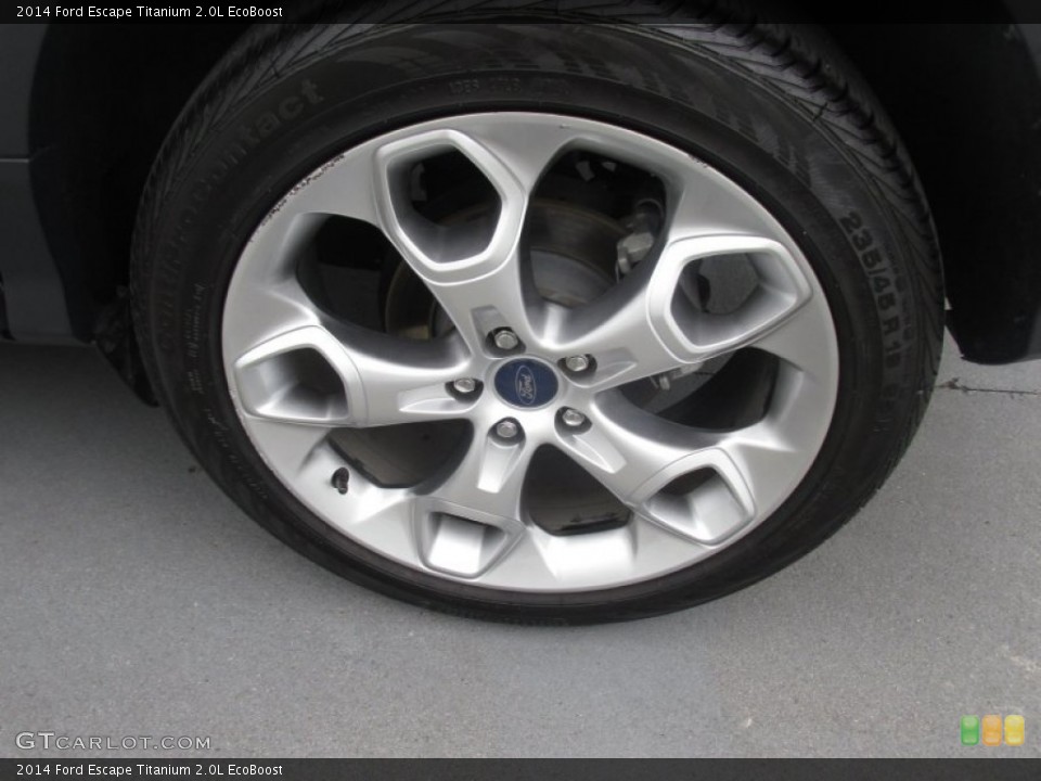 2014 Ford Escape Titanium 2.0L EcoBoost Wheel and Tire Photo #102876378
