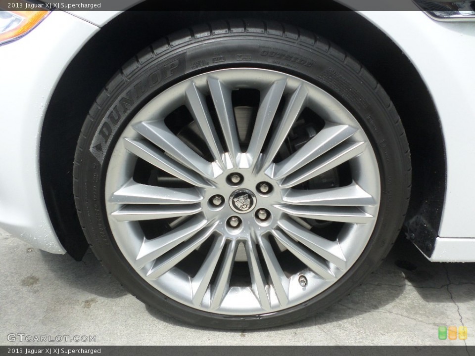 2013 Jaguar XJ XJ Supercharged Wheel and Tire Photo #102905203
