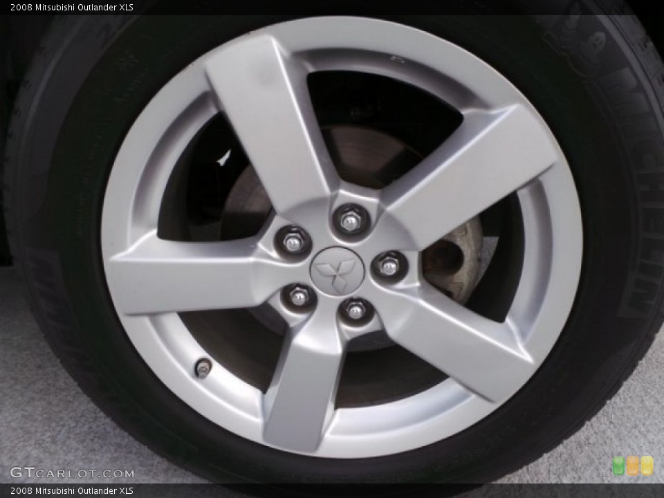 2008 Mitsubishi Outlander XLS Wheel and Tire Photo #102909232