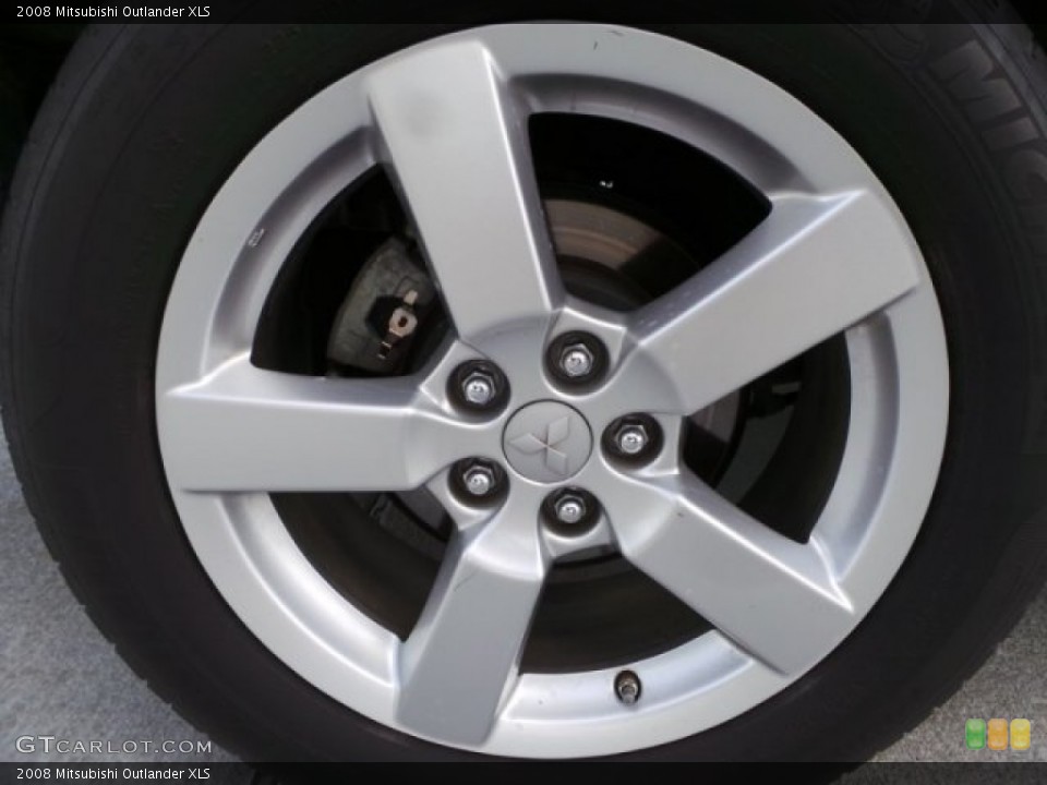 2008 Mitsubishi Outlander XLS Wheel and Tire Photo #102909250