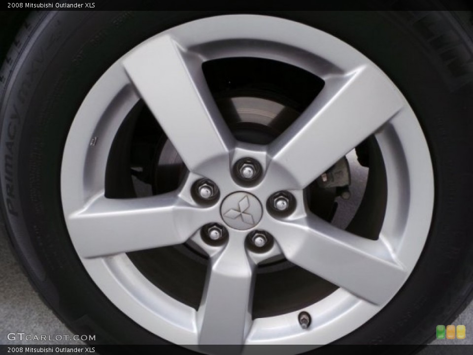 2008 Mitsubishi Outlander XLS Wheel and Tire Photo #102909265