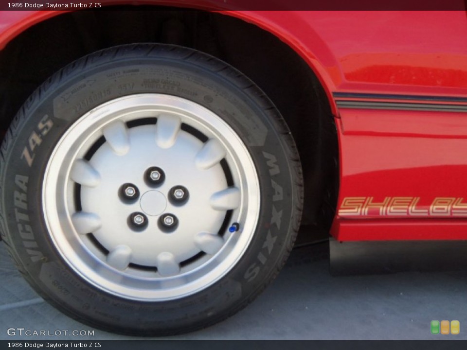 1986 Dodge Daytona Turbo Z CS Wheel and Tire Photo #102927905