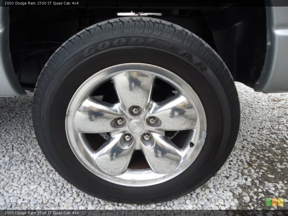 2003 Dodge Ram 1500 ST Quad Cab 4x4 Wheel and Tire Photo #102959553