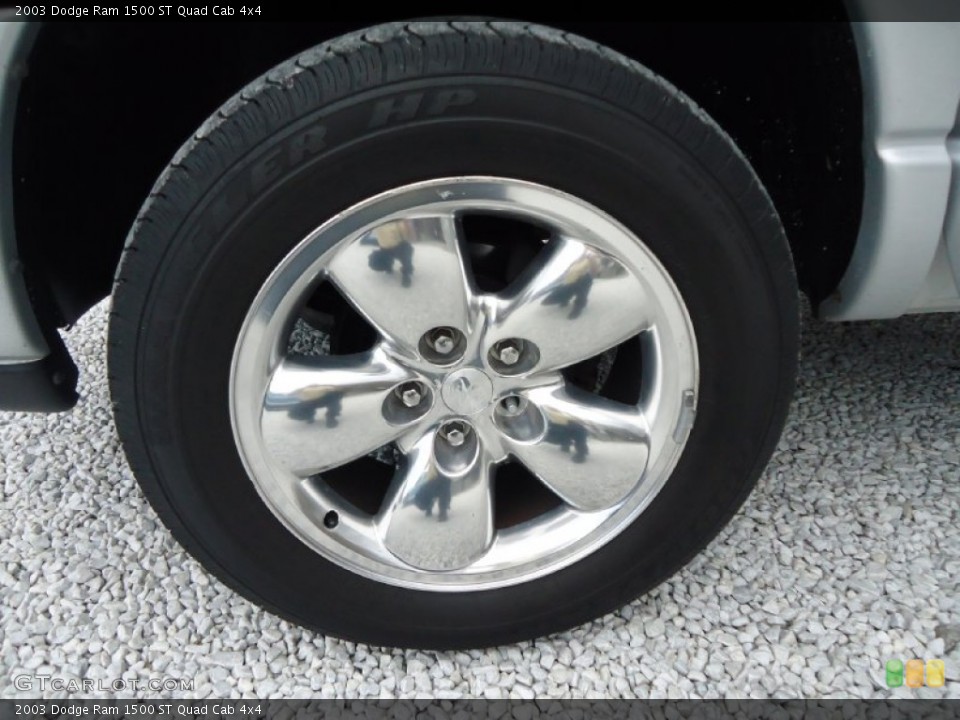 2003 Dodge Ram 1500 ST Quad Cab 4x4 Wheel and Tire Photo #102959571