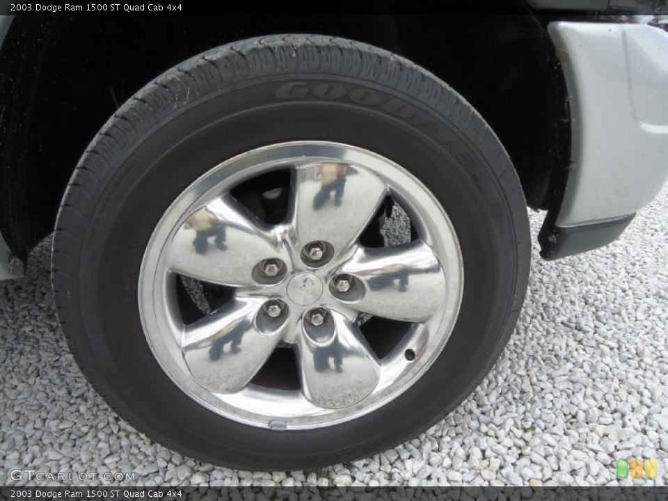 2003 Dodge Ram 1500 ST Quad Cab 4x4 Wheel and Tire Photo #102959589
