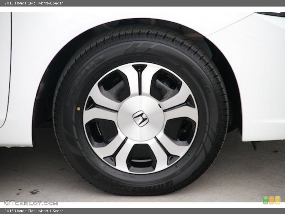2015 Honda Civic Hybrid-L Sedan Wheel and Tire Photo #102972363