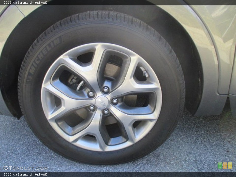 2016 Kia Sorento Limited AWD Wheel and Tire Photo #103003614
