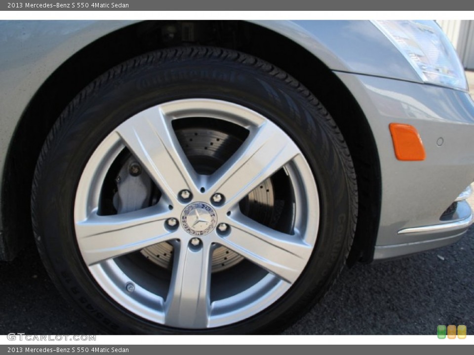 2013 Mercedes-Benz S 550 4Matic Sedan Wheel and Tire Photo #103111709
