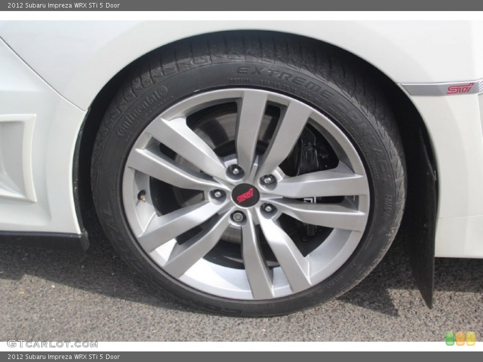 2012 Subaru Impreza WRX STi 5 Door Wheel and Tire Photo #103138517