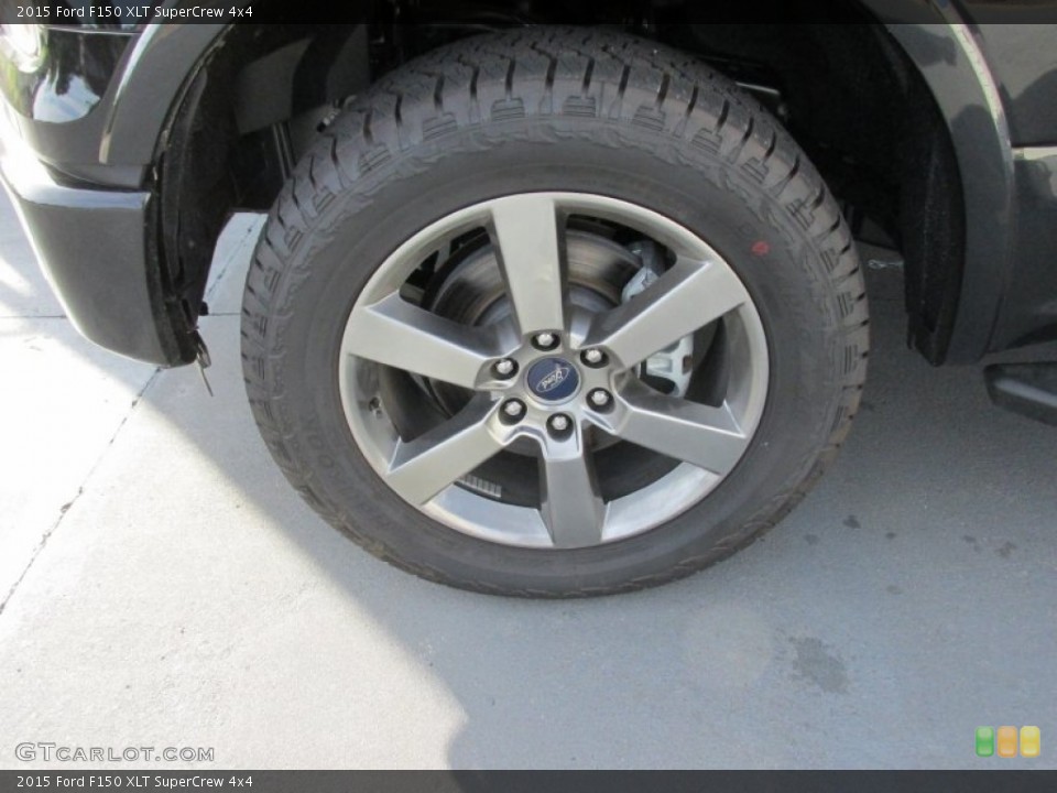 2015 Ford F150 XLT SuperCrew 4x4 Wheel and Tire Photo #103262999