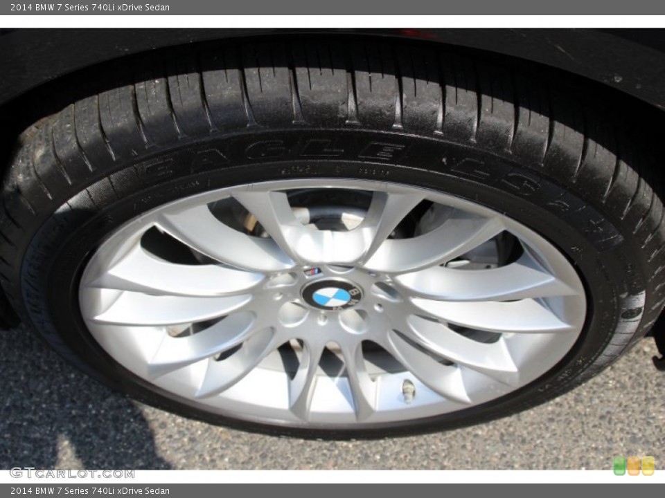 2014 BMW 7 Series 740Li xDrive Sedan Wheel and Tire Photo #103287148