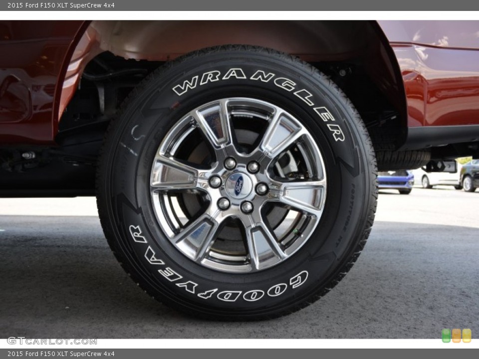 2015 Ford F150 XLT SuperCrew 4x4 Wheel and Tire Photo #103287412