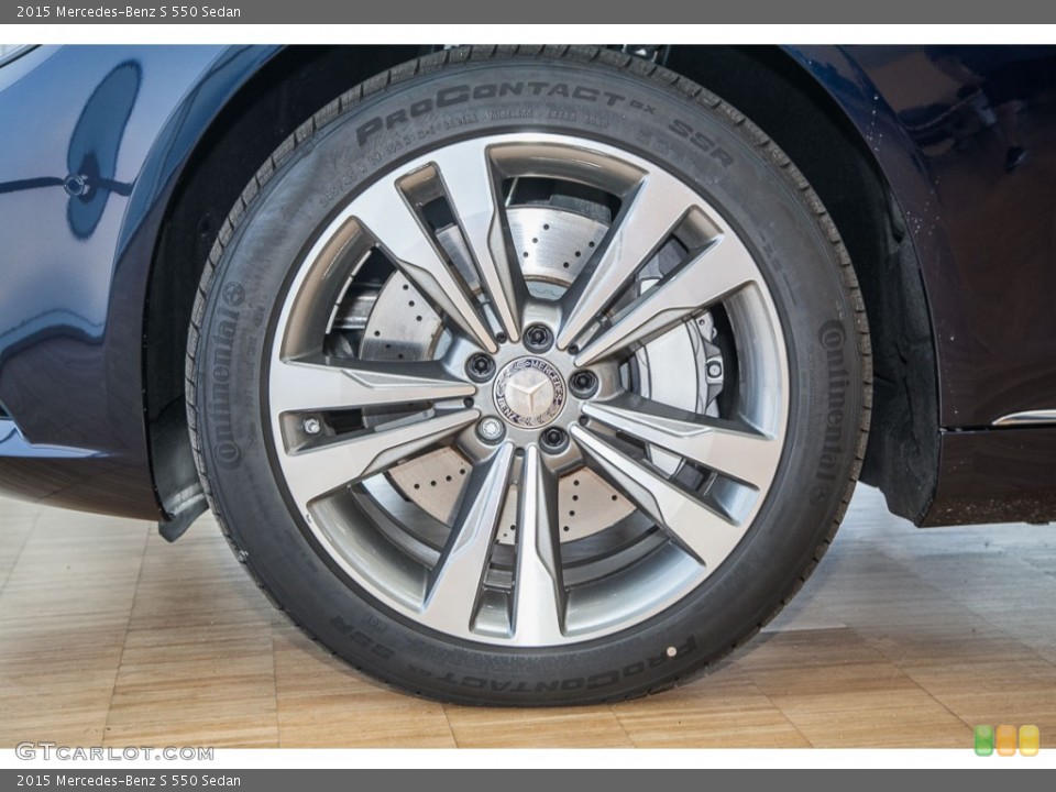 2015 Mercedes-Benz S 550 Sedan Wheel and Tire Photo #103309990