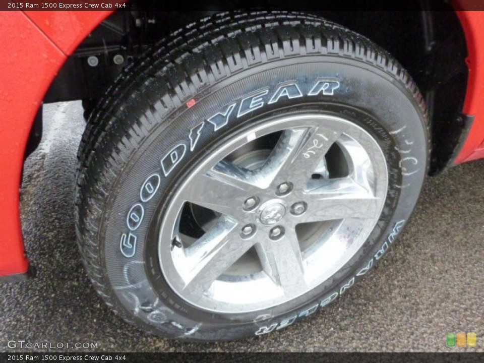2015 Ram 1500 Express Crew Cab 4x4 Wheel and Tire Photo #103337873