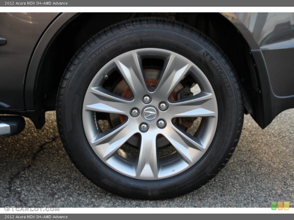 2012 Acura MDX SH-AWD Advance Wheel and Tire Photo #103340594