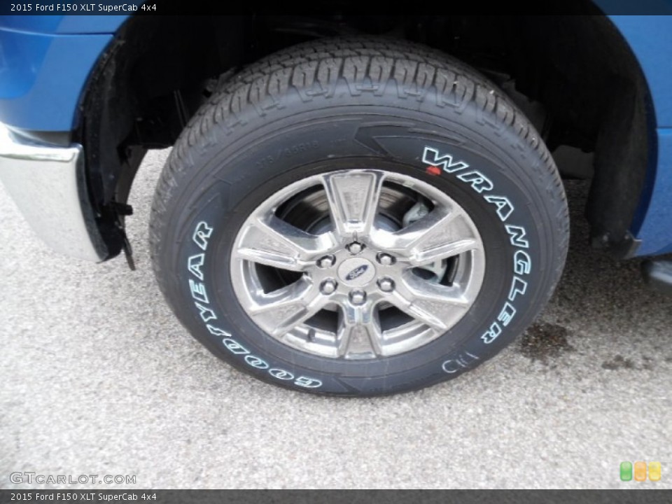 2015 Ford F150 XLT SuperCab 4x4 Wheel and Tire Photo #103424602
