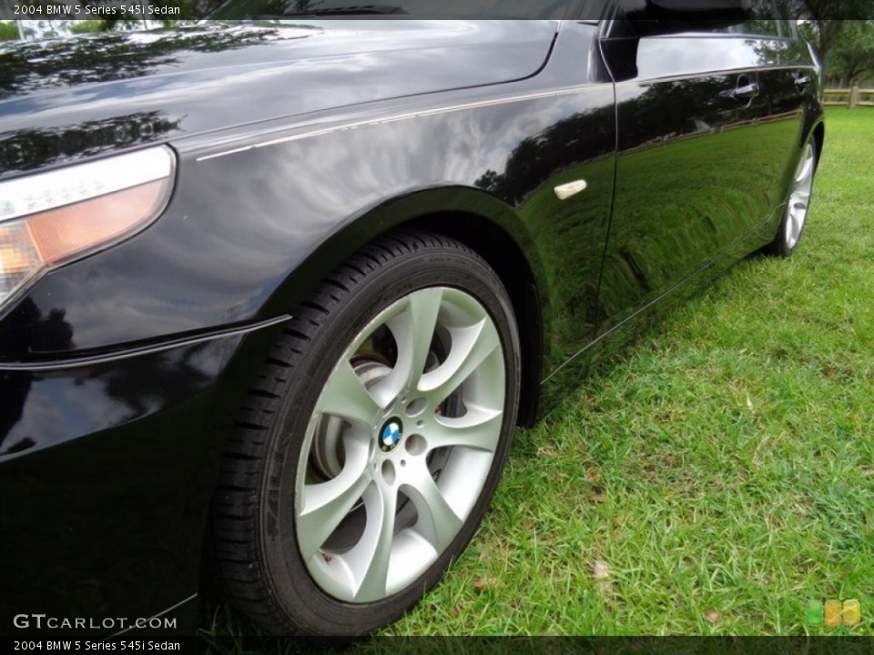 2004 BMW 5 Series 545i Sedan Wheel and Tire Photo #103438812