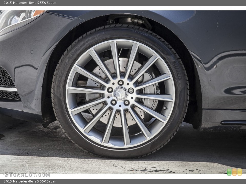 2015 Mercedes-Benz S 550 Sedan Wheel and Tire Photo #103453110
