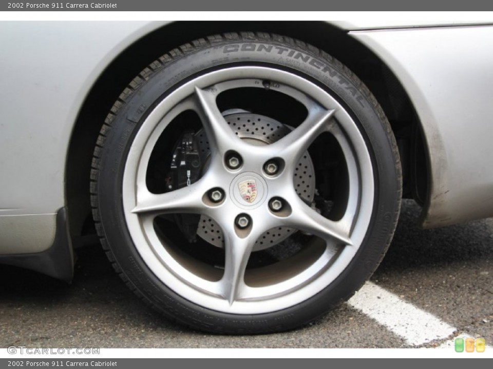 2002 Porsche 911 Carrera Cabriolet Wheel and Tire Photo #103503398