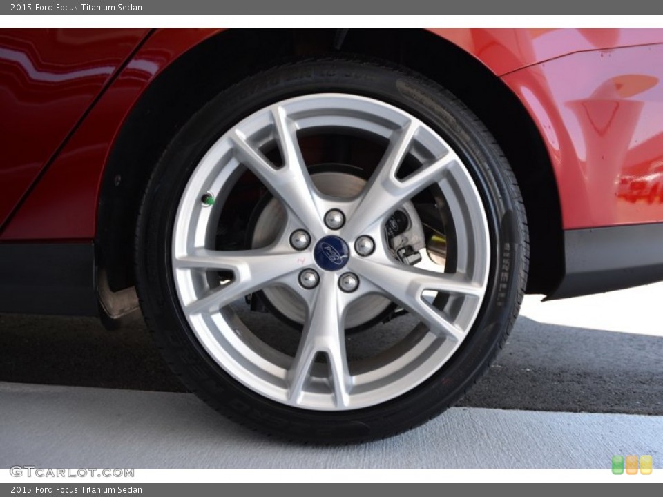 2015 Ford Focus Titanium Sedan Wheel and Tire Photo #103509746