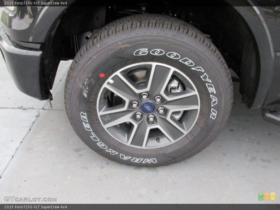 2015 Ford F150 XLT SuperCrew 4x4 Wheel and Tire Photo #103516088