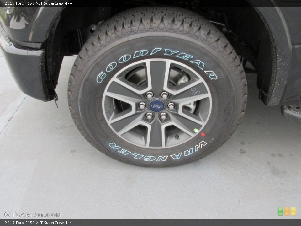 2015 Ford F150 XLT SuperCrew 4x4 Wheel and Tire Photo #103516694
