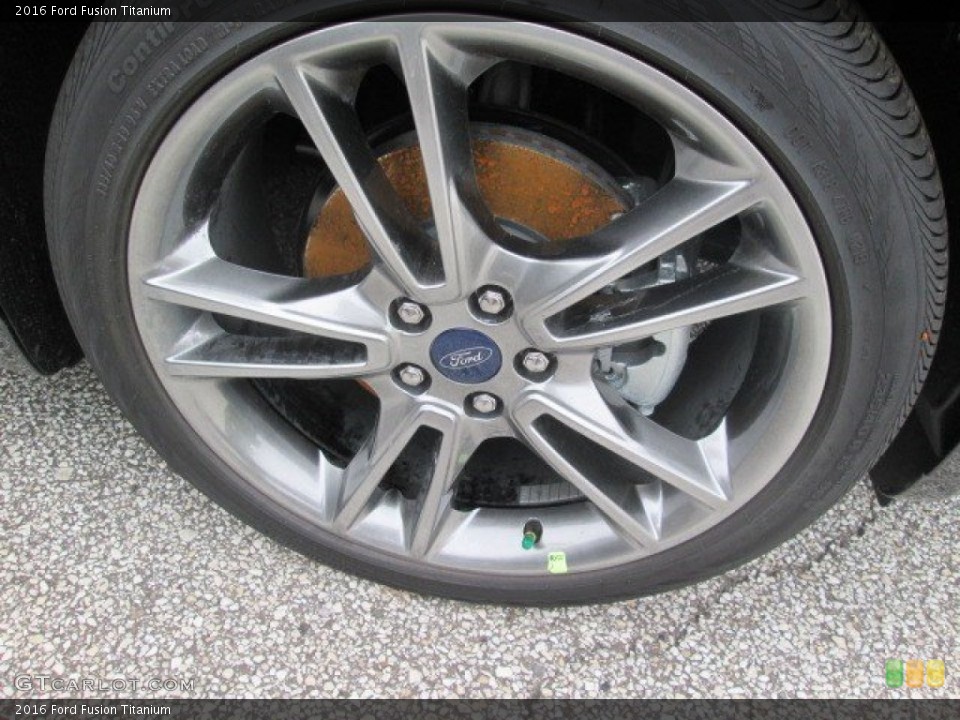 2016 Ford Fusion Titanium Wheel and Tire Photo #103522526