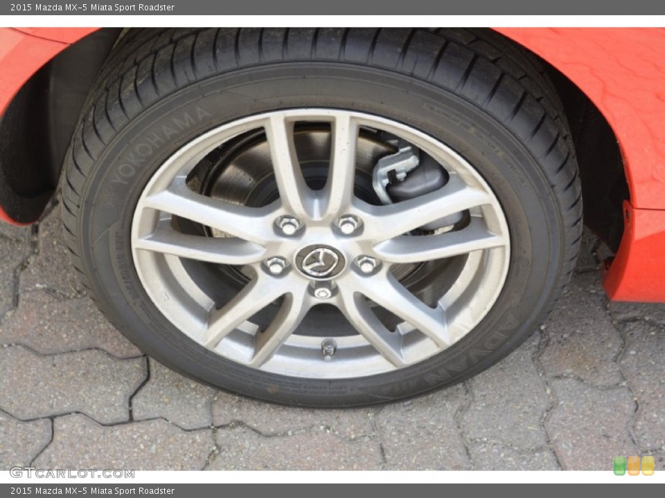 2015 Mazda MX-5 Miata Sport Roadster Wheel and Tire Photo #103543973