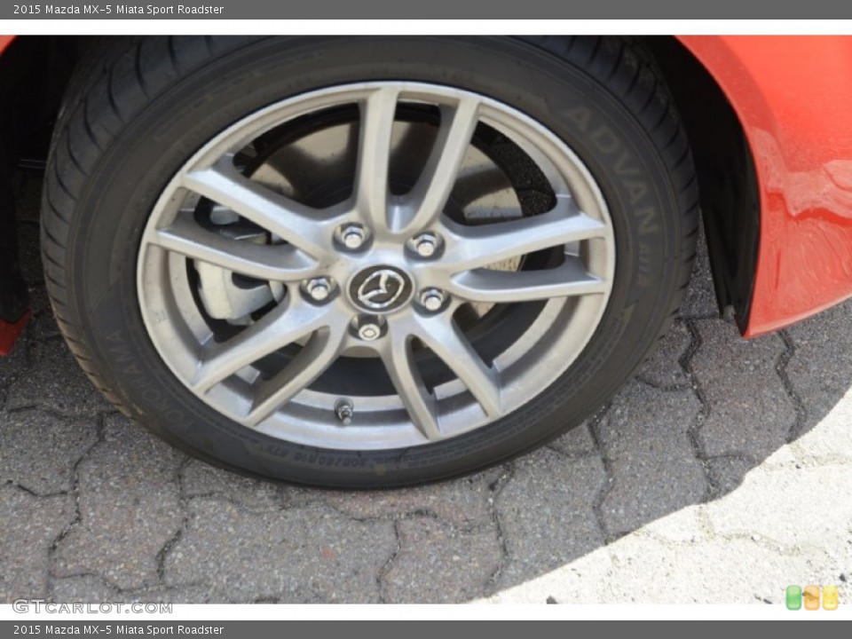 2015 Mazda MX-5 Miata Sport Roadster Wheel and Tire Photo #103543988