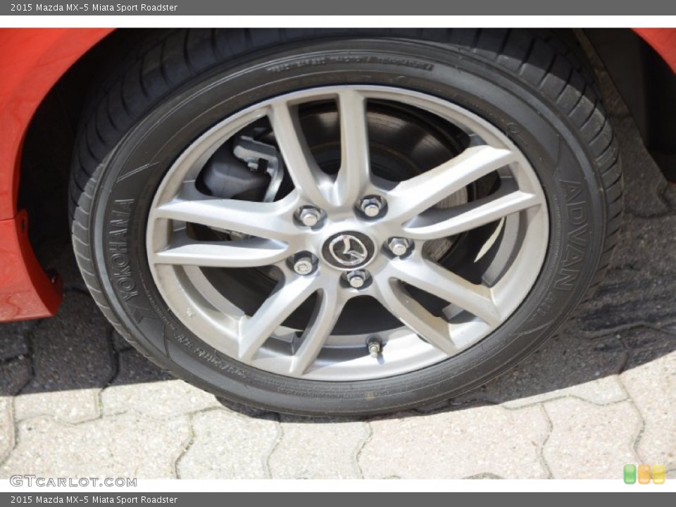 2015 Mazda MX-5 Miata Sport Roadster Wheel and Tire Photo #103544003