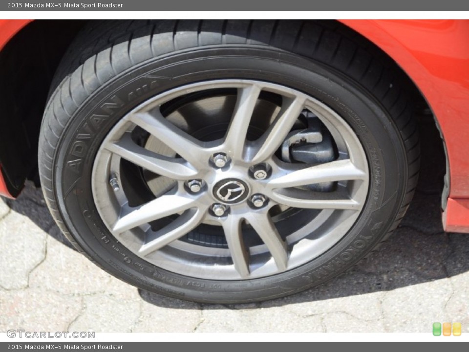 2015 Mazda MX-5 Miata Sport Roadster Wheel and Tire Photo #103544013