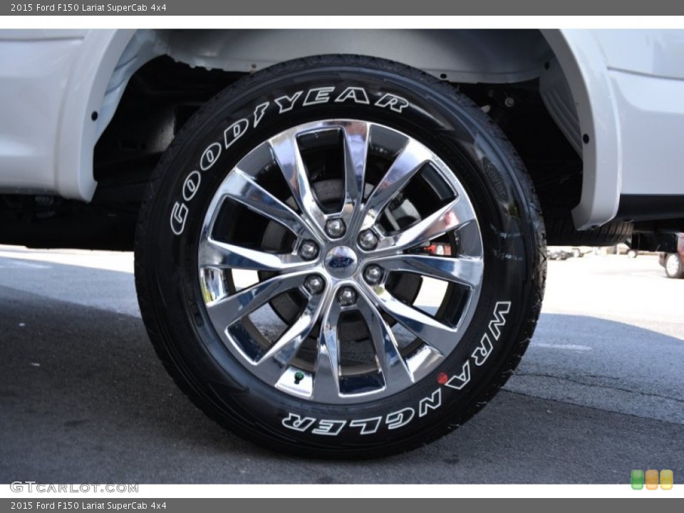 2015 Ford F150 Lariat SuperCab 4x4 Wheel and Tire Photo #103578084