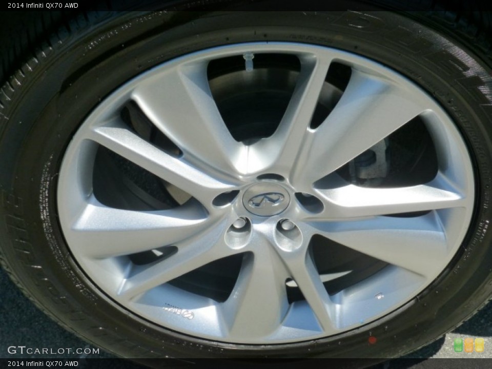 2014 Infiniti QX70 AWD Wheel and Tire Photo #103581886