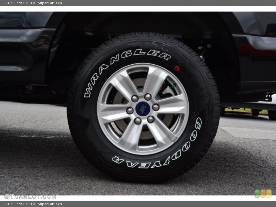 2015 Ford F150 XL SuperCab 4x4 Wheel and Tire Photo #103600745