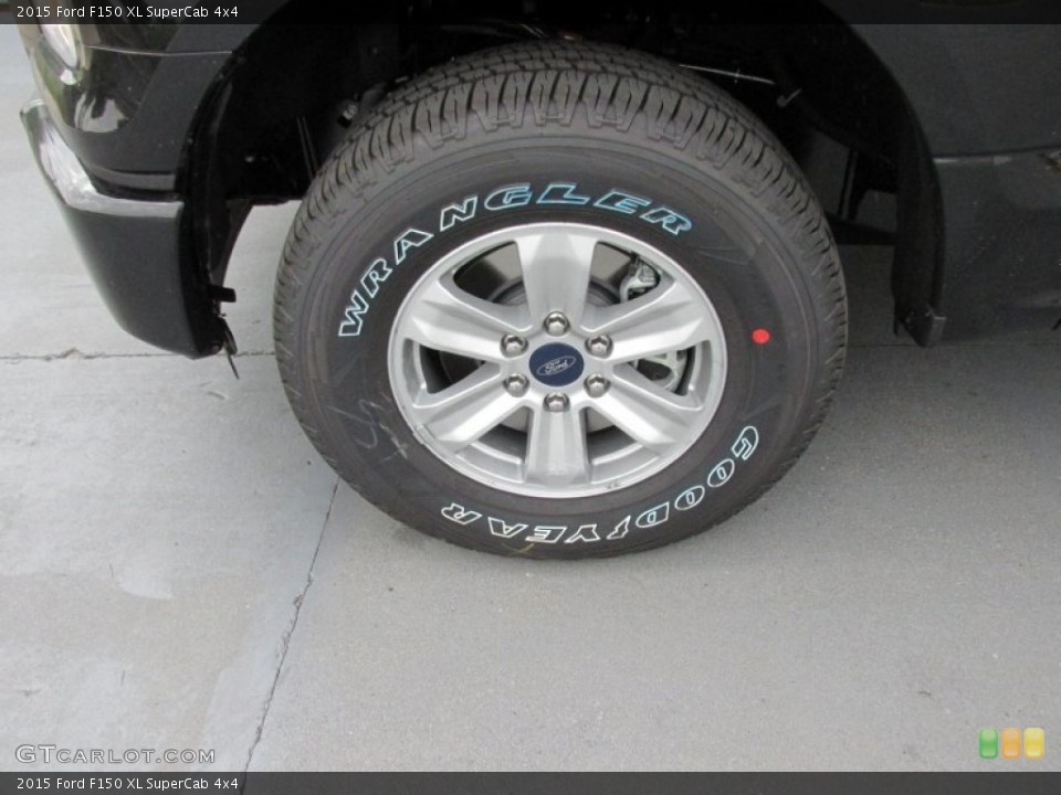 2015 Ford F150 XL SuperCab 4x4 Wheel and Tire Photo #103601141