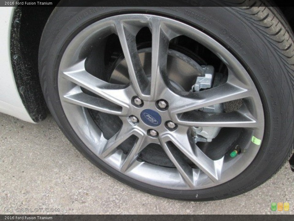 2016 Ford Fusion Titanium Wheel and Tire Photo #103674721