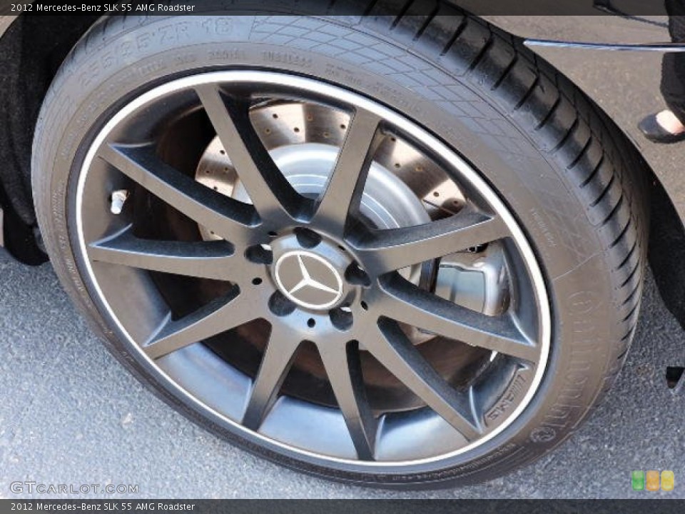 2012 Mercedes-Benz SLK 55 AMG Roadster Wheel and Tire Photo #103794235