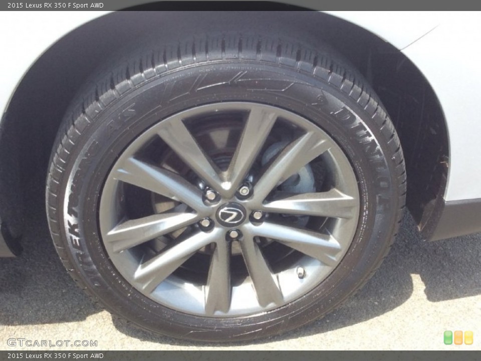 2015 Lexus RX 350 F Sport AWD Wheel and Tire Photo #104030093