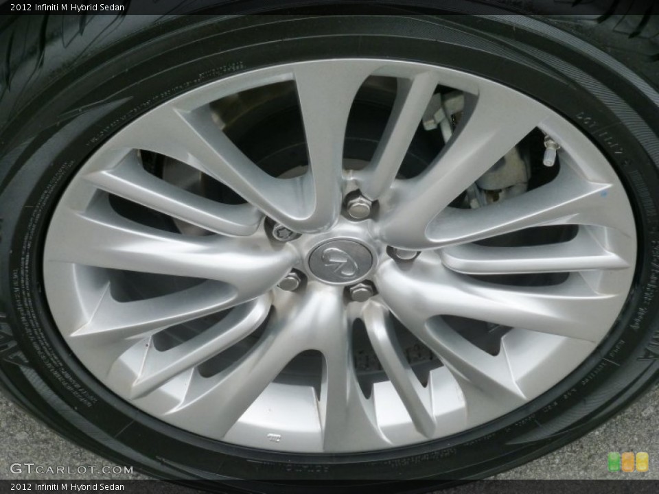 2012 Infiniti M Hybrid Sedan Wheel and Tire Photo #104049519