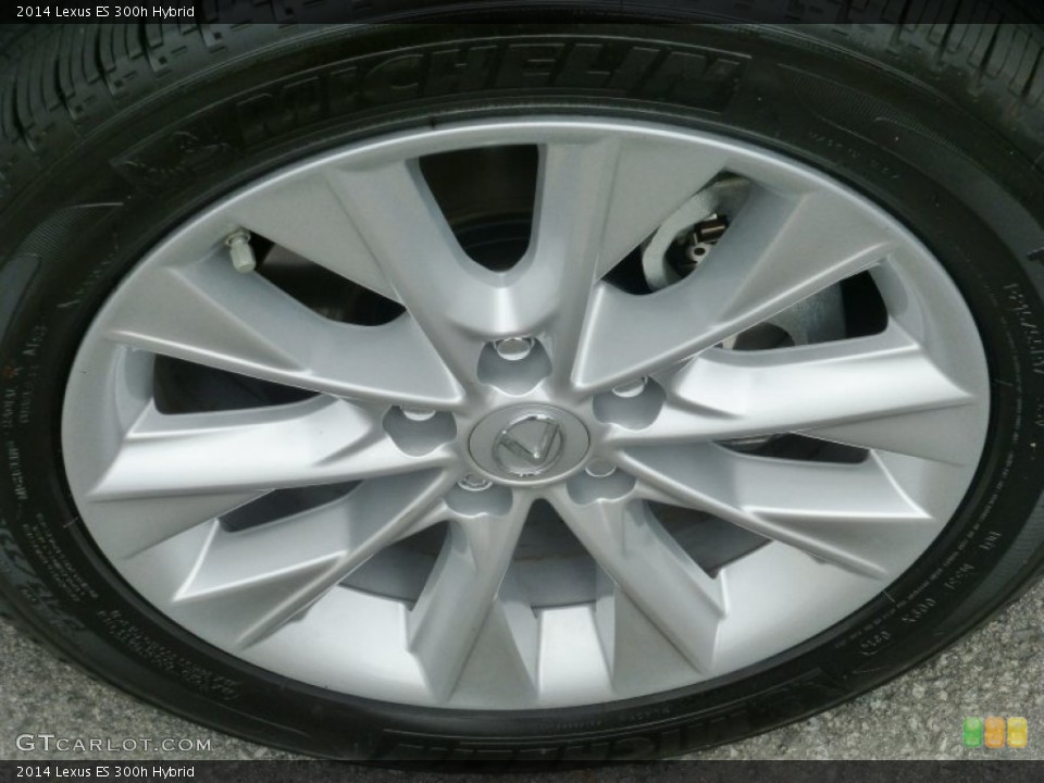 2014 Lexus ES 300h Hybrid Wheel and Tire Photo #104050047