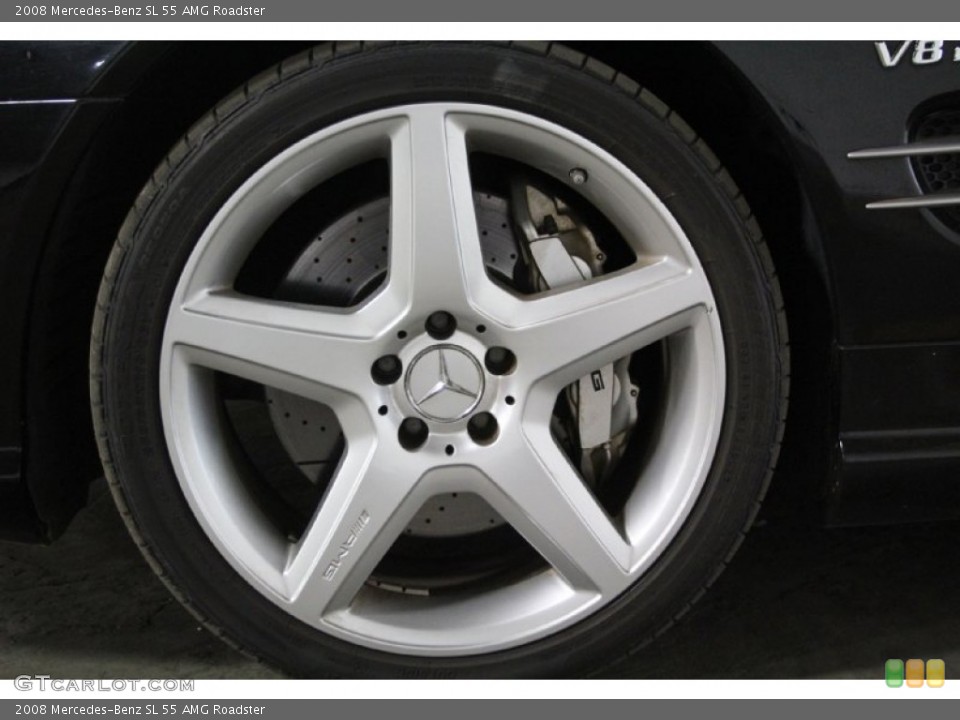 2008 Mercedes-Benz SL 55 AMG Roadster Wheel and Tire Photo #104054910
