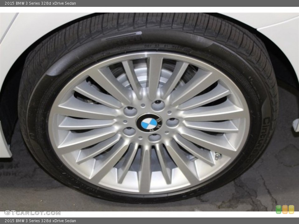 2015 BMW 3 Series 328d xDrive Sedan Wheel and Tire Photo #104132918