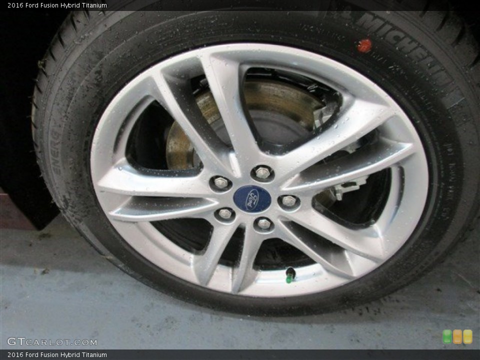 2016 Ford Fusion Hybrid Titanium Wheel and Tire Photo #104142439