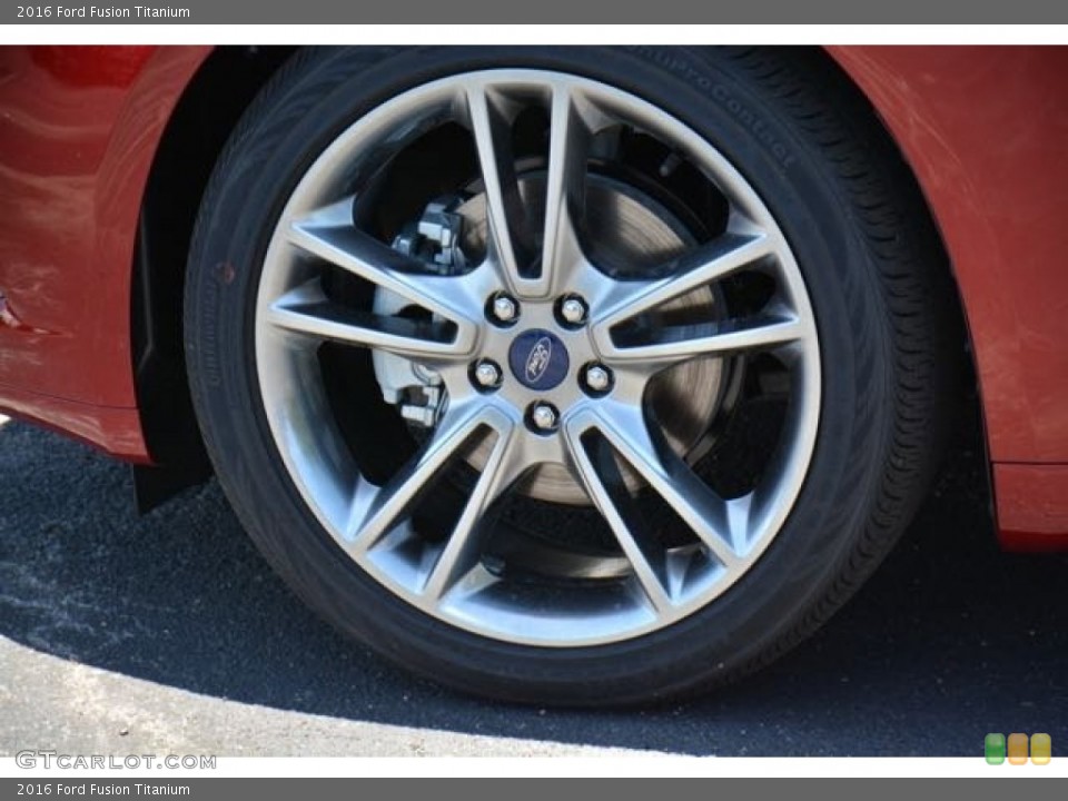 2016 Ford Fusion Titanium Wheel and Tire Photo #104382636
