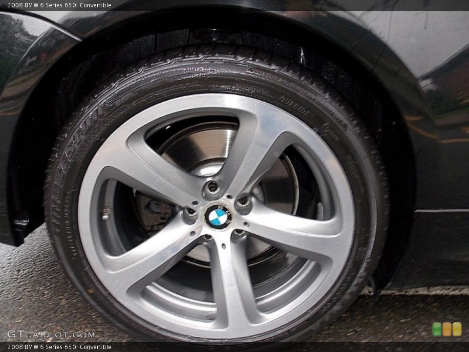 2008 BMW 6 Series 650i Convertible Wheel and Tire Photo #104391795