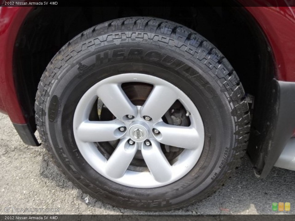 2012 Nissan Armada SV 4WD Wheel and Tire Photo #104589213